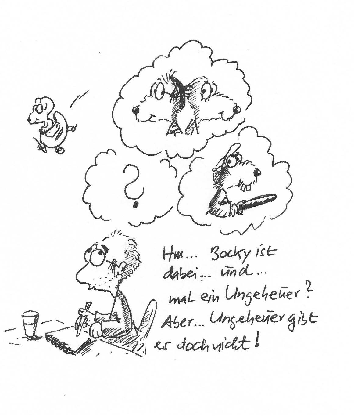 Ingo SiegnerDie beiden Rattenkinder erleben ihr siebtes Abenteuer. Diesmal geht es in ein Feriencamp am See. In der ersten Nacht wird Eliot zur Nachtwache eingeteilt. Leider schläft er ein und bemerkt nicht, wie jemand etwas aus dem Vorratszelt stibitzt. Und dann wurde auch noch der Mehlsack am Bahnhof vergessen! Ohne Mehl kein Stockbrot, und ein Feriencamp ohne Stockbrot ist kein richtiges Feriencamp! Eliot und Isabella werden beauftragt, den Mehlsack zu holen. Das ist eigentlich keine große Sache: eine halbe Tageswanderung zum Bahnhof, und dann den Bollerwagen mit dem Mehlsack zum Feriencamp ziehen. Doch auf dem Weg laufen die beiden beinahe Bocky Bockwurst und seiner üblen Rattenbande in die Arme, und dann geraten sie in einen geheimnisvollen Wald, in dem ein schreckliches Ungeheuer sein Unwesen treiben soll. Ungeheuer? Gibt’s doch nicht! Übrigens: Der Jemand, der etwas aus dem Vorratszelt stibitzt, ist nicht Bocky. Wer es ist, verrate ich nicht. Ab August 2026 könnt ihr’s nachlesen!